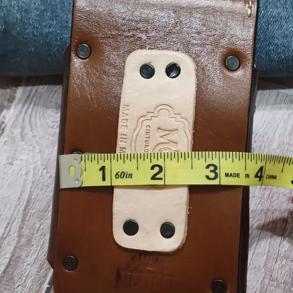 Rooster Western Leather Phone Holster W Knife Sheath LARGE 7x4